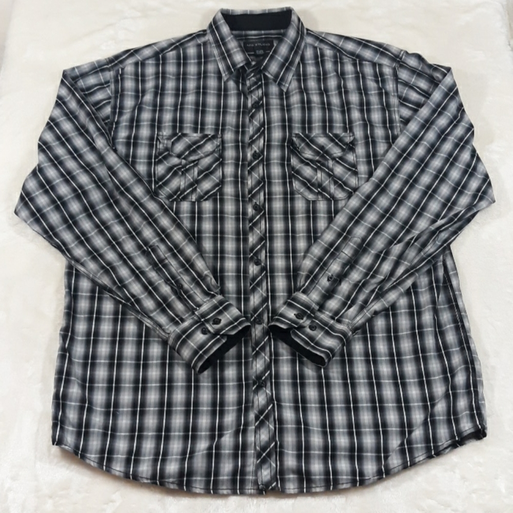MB Studio long sleeve button down mens 18-18.5